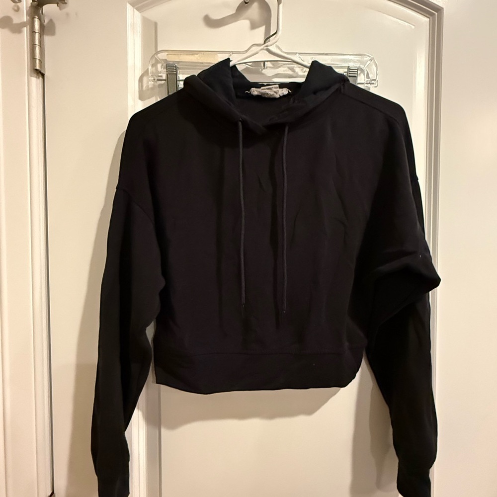 Cropped Black Hoodie and matching pants